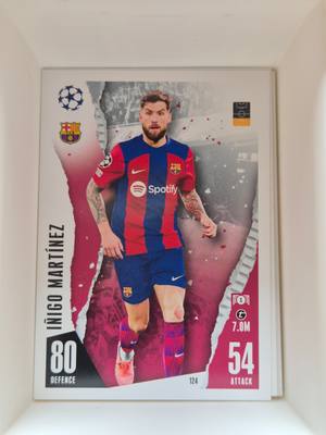 Iñigo Martínez – FC Barcelona – Topps Match Attax UCL 2023/24 #124 Base – FC Barcelona – Match Attax – 2023/24 gyűjtői kártya