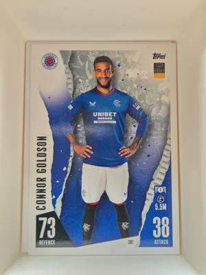Connor Goldson – Rangers FC – Topps Match Attax 2023/24 #381 – Rangers – Match Attax – 2023/24 gyűjtői kártya