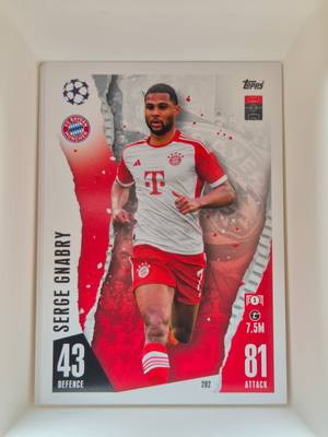 Serge Gnabry – FC Bayern München – Topps Match Attax Champions League 202 – FC Bayern München – Match Attax gyűjtői kártya