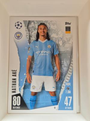 Nathan Aké – Manchester City – Topps Match Attax UEFA Champions League 2023/24 #47 – Manchester City – Match Attax – 2023/24 gyűjtői kártya