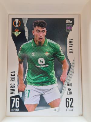 Marc Roca – Real Betis – Topps Match Attax UEFA Europa League 2023/24 #85 – Real Betis – Match Attax – 2023/24 gyűjtői kártya