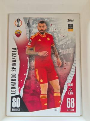 Leonardo Spinazzola – Roma – Topps Match Attax UEFA Europa League 2022/23 #354 – AS Roma – Match Attax – 2022/23 gyűjtői kártya