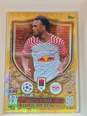Lois Openda – RB Leipzig – Topps Match Attax UCL 2023/24 #295 Kings of Europe – RB Leipzig – Kings of Europe – 2023/24 gyűjtői kártya