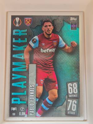 Pablo Fornals – West Ham United – Topps Match Attax UEFA Club Competitions Playmaker #108 – West Ham United – Match Attax gyűjtői kártya