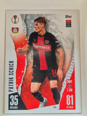 Patrik Schick – Bayer Leverkusen – Topps Match Attax UEFA Europa League 2022/23 #243 Base – Bayer Leverkusen – Match Attax – 2022/23 gyűjtői kártya