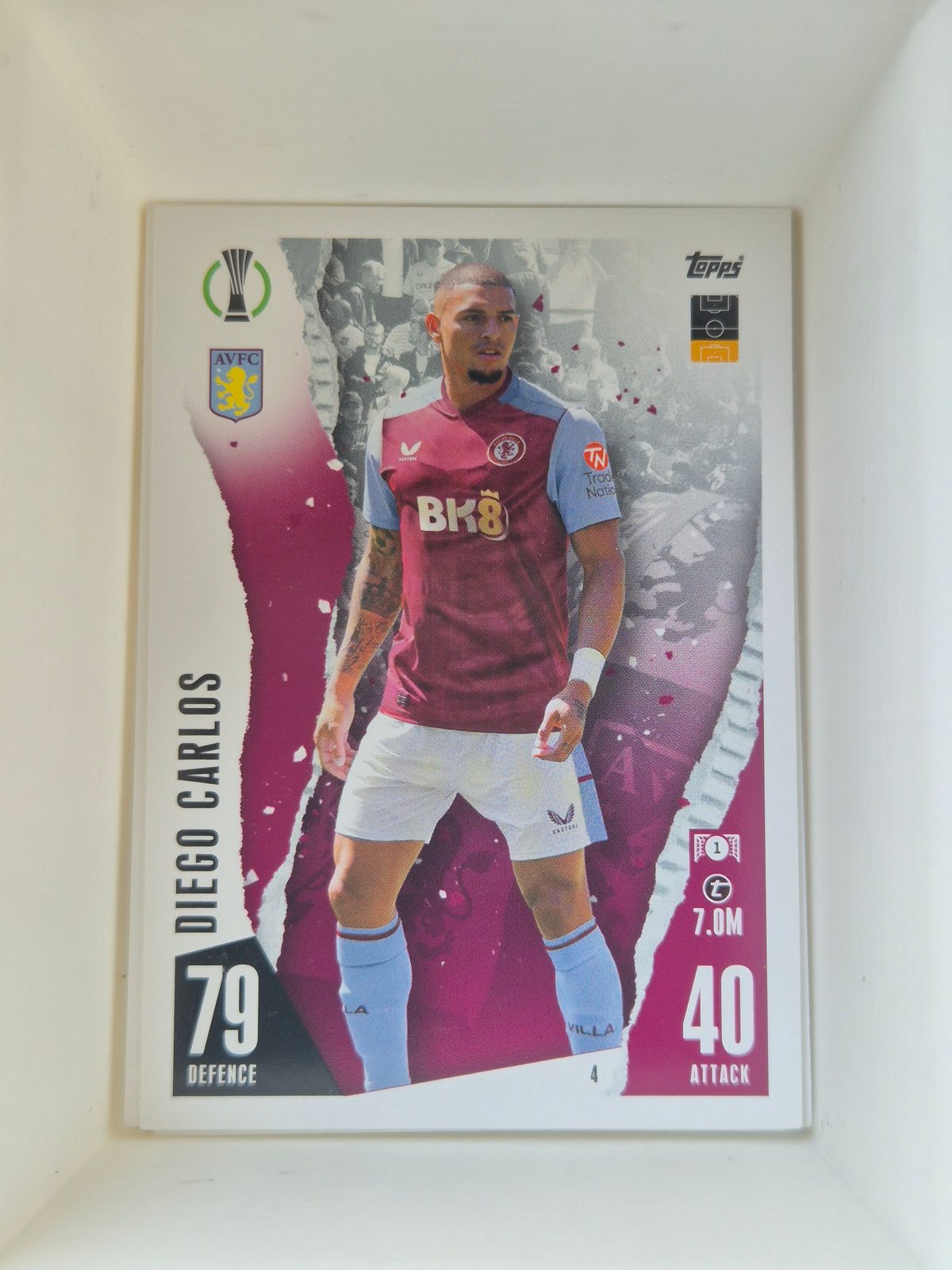 Diego Carlos – Aston Villa – Topps Match Attax UEFA Europa League #4