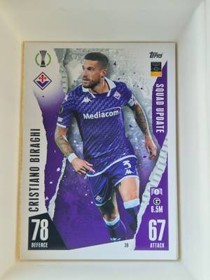 Cristiano Biraghi – Fiorentina – Topps UEFA Europa League Squad Update #39 – Fiorentina – Squad Update gyűjtői kártya