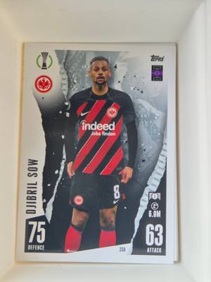 Djibril Sow – Eintracht Frankfurt – Topps Match Attax UEFA Europa League #258 – Eintracht Frankfurt – Match Attax gyűjtői kártya