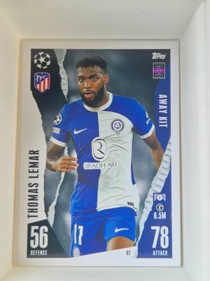Thomas Lemar – Atlético Madrid – Topps Match Attax UEFA Champions League #82 Away Kit – Atlético Madrid – Match Attax gyűjtői kártya