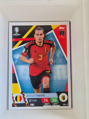 Arthur Theate - Belgium - Topps Match Attax UEFA EURO 2024 Germany #3 – Belgium – Match Attax – 2023/24 gyűjtői kártya