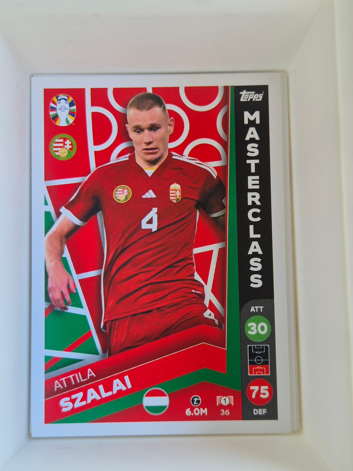 Attila Szalai – Hungary – Topps UEFA Euro Masterclass #36 Base
