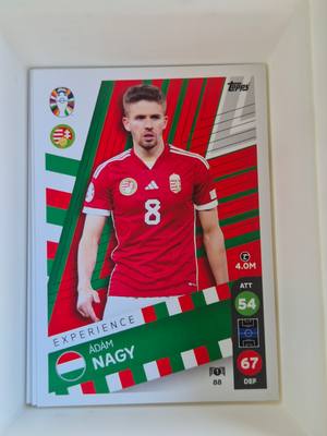 Ádám Nagy – Magyarország – Topps UEFA Euro 2024 Experience #88 Base – Magyar válogatott – Experience – 2024 gyűjtői kártya