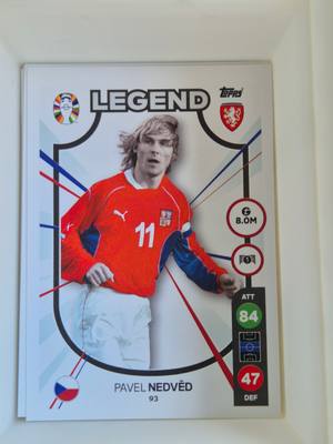 Pavel Nedvěd – Czech Republic – Topps UEFA Nations League Legend #93 – Cseh válogatott – Legends gyűjtői kártya