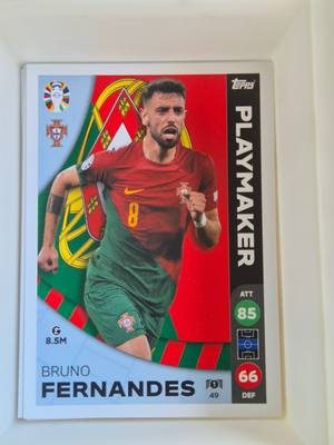 Bruno Fernandes – Portugália – Topps UEFA Euro 2024 Playmaker #49 – Portugál válogatott – Playmaker – 2024 gyűjtői kártya