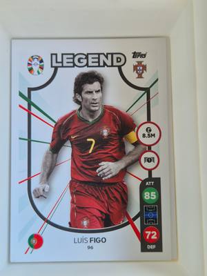Luís Figo – Portugal – Topps Match Attax UEFA Champions League LEGEND #7 – Portugál válogatott – Match Attax gyűjtői kártya