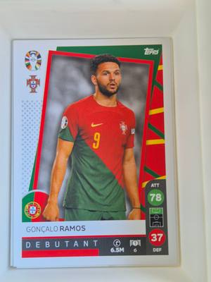 Gonçalo Ramos – Portugália – Topps UEFA Euro 2024 Match Attax Debutant – Portugál válogatott – Debutants – 2024 gyűjtői kártya