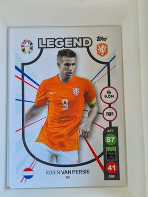 Robin van Persie – Netherlands – Topps UEFA EURO LEGENDS 2024 #92 – Holland válogatott – Legends gyűjtői kártya