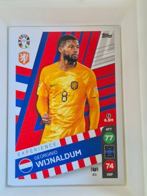 Georginio Wijnaldum – Netherlands – Topps UEFA EURO 2020 Official Sticker Collection #83 – Holland válogatott – Official Sticker Collection – 2020/21 gyűjtői kártya