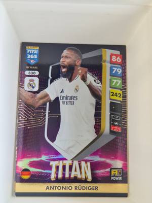 Antonio Rüdiger – Real Madrid – Panini FIFA 365 Adrenalyn XL Titan #330 – Real Madrid – Adrenalyn XL gyűjtői kártya