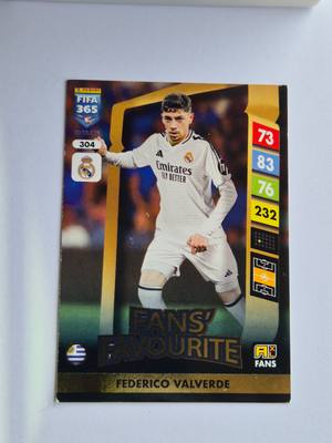 Federico Valverde – Real Madrid – Panini FIFA 365 Fans' Favourite #304 – Real Madrid – Fans' Favourite gyűjtői kártya
