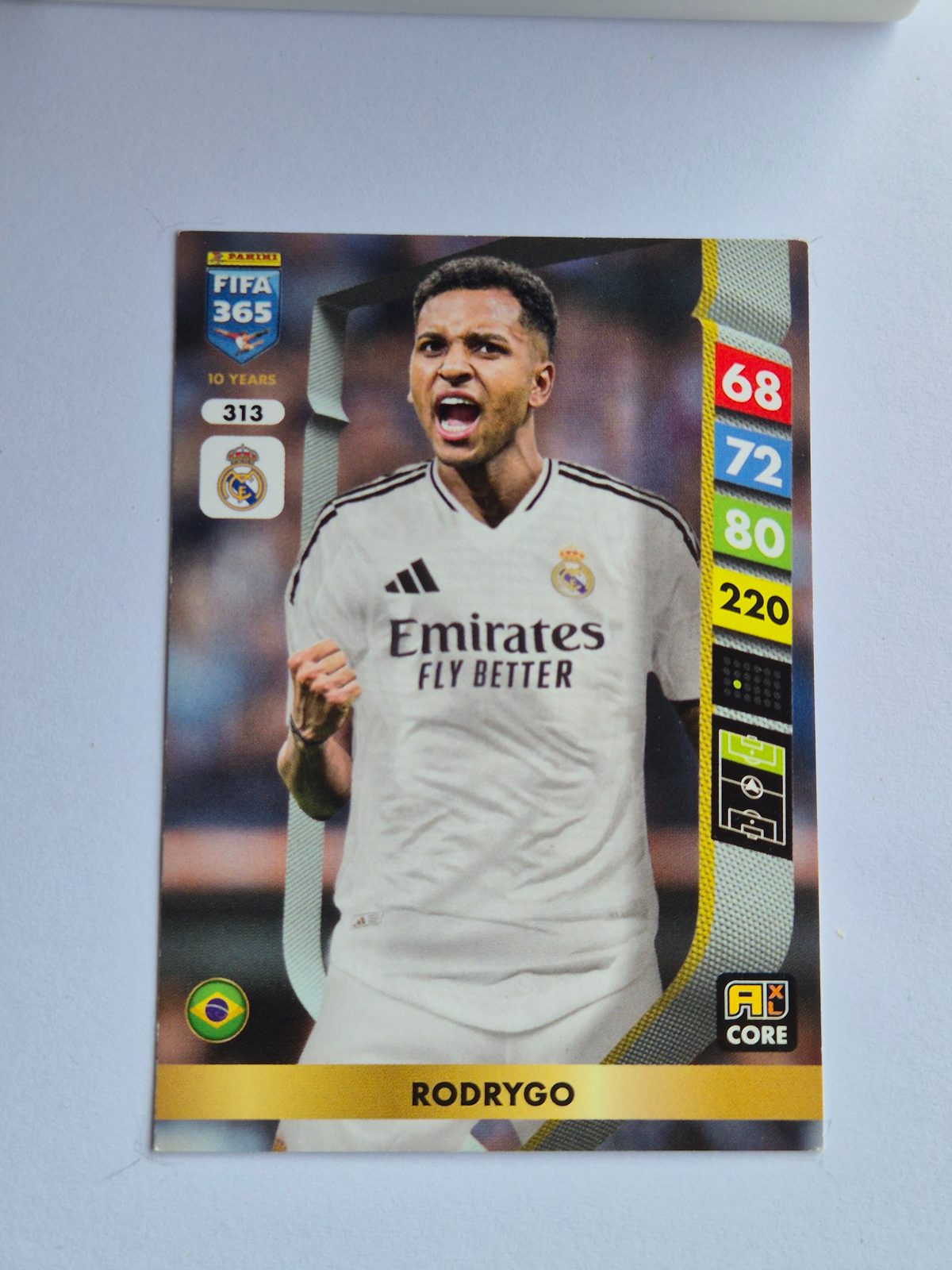 Rodrygo – Real Madrid – Panini FIFA 365 Adrenalyn XL #313 Core
