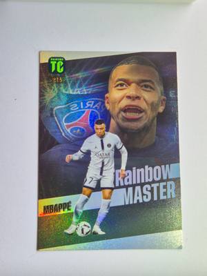 Kylian Mbappé – Paris Saint-Germain – Panini Top Class Rainbow Master #214 – Paris Saint-Germain – Rainbow Master gyűjtői kártya
