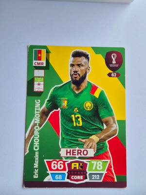 Eric Maxim Choupo-Moting – Cameroon – Panini FIFA World Cup Qatar 2022 #62 Hero – Kameruni válogatott – Hero – 2022 gyűjtői kártya