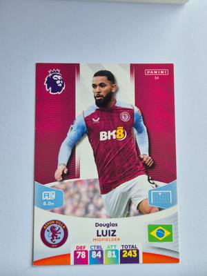Douglas Luiz – Aston Villa – Panini Adrenalyn XL Premier League 2023/24 #54 – Aston Villa – Adrenalyn XL – 2023/24 gyűjtői kártya