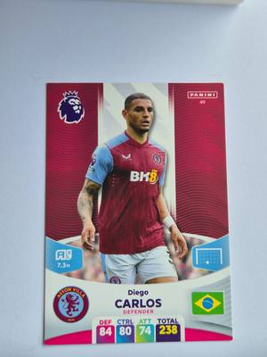 Diego Carlos – Aston Villa – Panini Premier League Adrenalyn XL 2023/24 #49 – Aston Villa – Adrenalyn XL – 2023/24 gyűjtői kártya