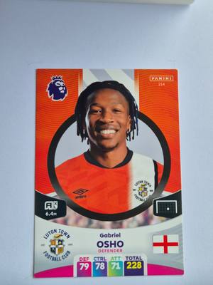 Gabriel Osho – Luton Town – Premier League Adrenalyn XL 2023/24 #214 – Luton Town – Adrenalyn XL – 2023/24 gyűjtői kártya