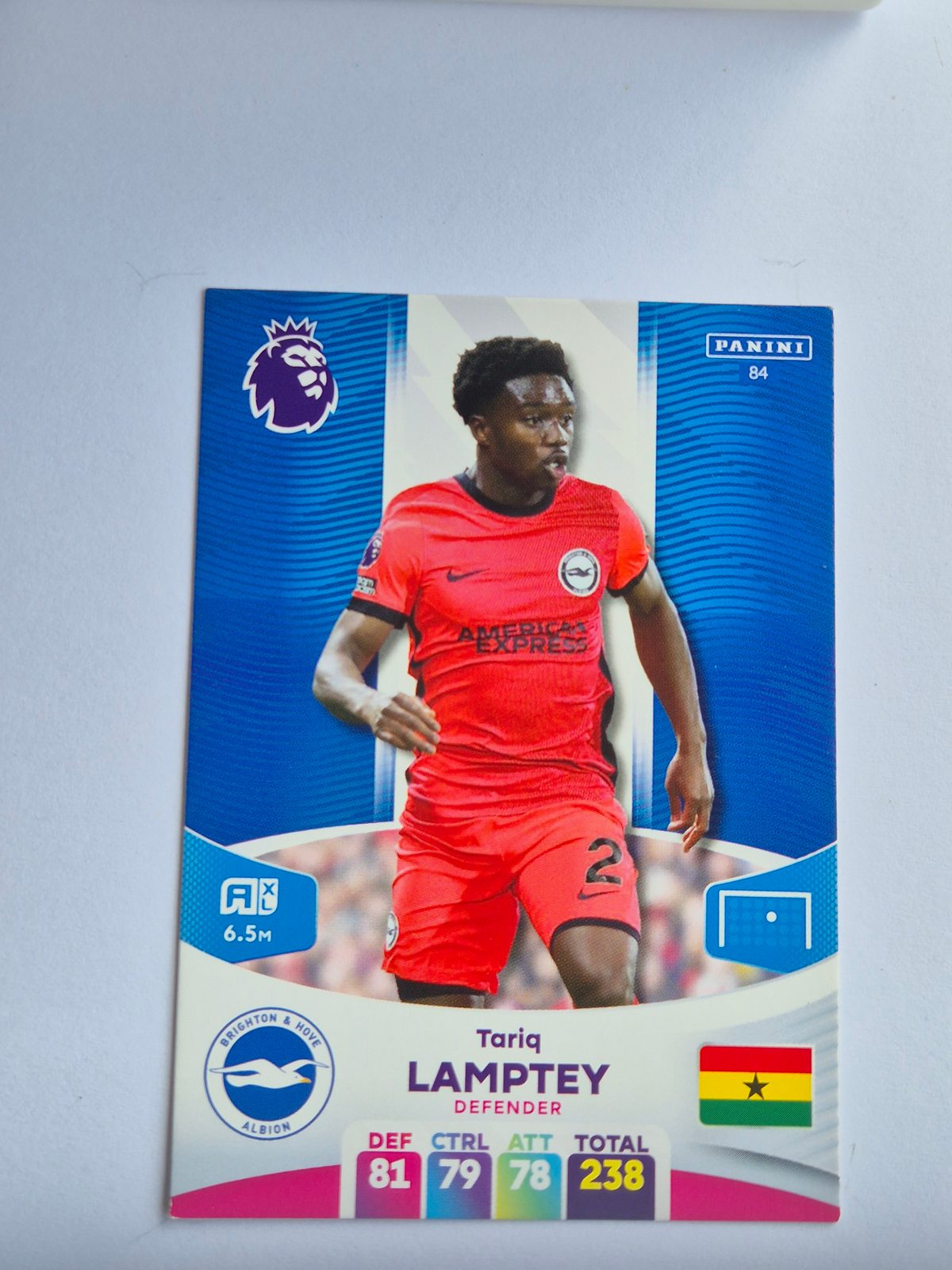 Tariq Lamptey – Brighton & Hove Albion – Panini Adrenalyn XL 2022/23 #84