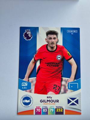 Billy Gilmour – Brighton & Hove Albion – Panini Premier League #94 Base – Brighton & Hove Albion gyűjtői kártya