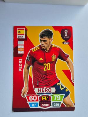 Pedri – Spain – Panini Match Attax FIFA World Cup Qatar 2022 #250 HERO – Spanyol válogatott – Match Attax – 2022/23 gyűjtői kártya