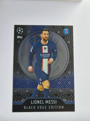 Lionel Messi – Paris Saint-Germain – Topps UEFA Champions League 2021/22 Black Edge Edition #466 – Paris Saint-Germain – UEFA Champions League – 2021/22 gyűjtői kártya