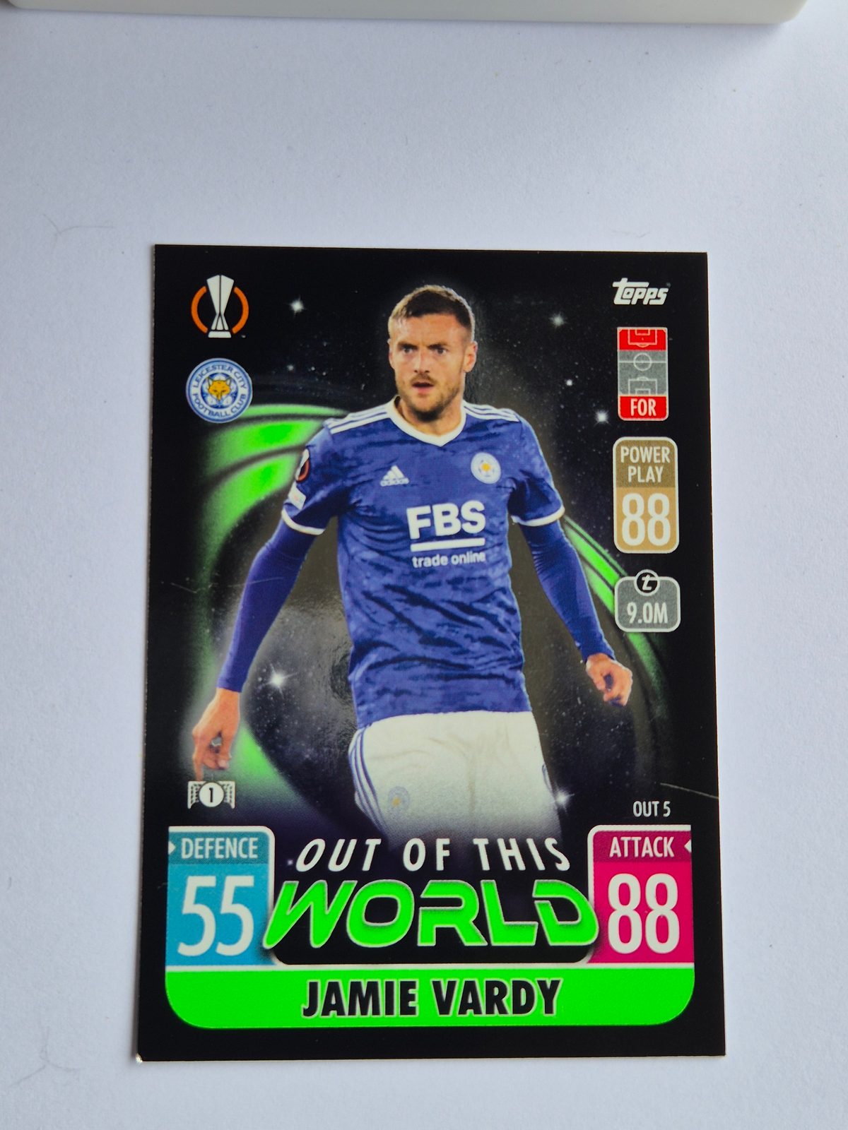 Jamie Vardy – Leicester City – Topps Out of This World UEFA Europa League #5