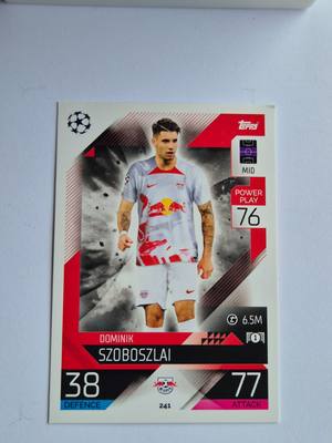 Dominik Szoboszlai – RB Leipzig – Topps Match Attax UCL 2021/22 #241 – RB Leipzig – Match Attax – 2021/22 gyűjtői kártya