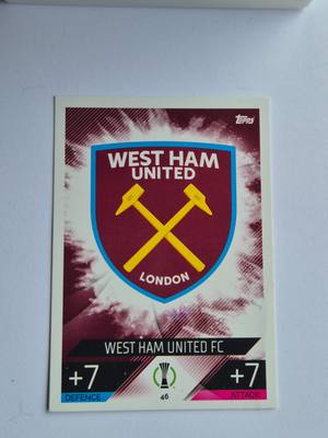West Ham United FC - Topps Match Attax – West Ham United – Match Attax gyűjtői kártya