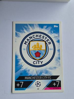 Manchester City – Topps Match Attax UEFA Champions League #10 – Manchester City – Match Attax gyűjtői kártya