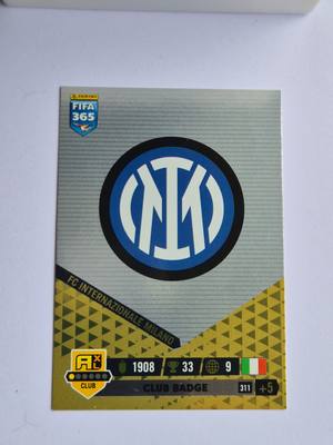 FC Internazionale Milano – Panini FIFA 365 #311 Club Badge – Inter Milan gyűjtői kártya