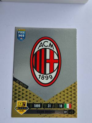 AC Milan – Panini FIFA 365 Club Badge #347 – AC Milan – Club Badge gyűjtői kártya