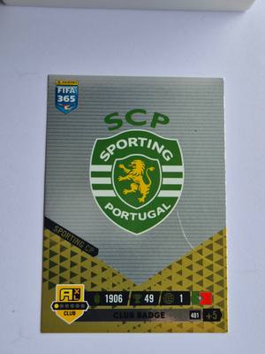 Sporting CP – Panini FIFA 365 – Club Badge #401 – Sporting CP gyűjtői kártya