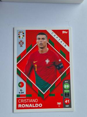 Cristiano Ronaldo – Portugal – Topps UEFA EURO 2024 #1 Captain – Portugál válogatott – UEFA EURO – 2023/24 gyűjtői kártya
