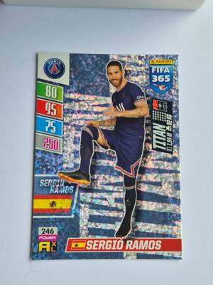 Sergio Ramos – Paris Saint-Germain – Panini FIFA 365 Adrenalyn XL Titan #246 Holographic – Paris Saint-Germain – Titan gyűjtői kártya